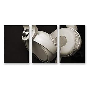 signwin 3 Piece Canvas Wall Art Microphone Canvas...