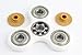 WeFidget's Original Gold Button Standard EDC Fidget Spinner, Relieve your Stress, Anxiety, ADHD (White)