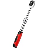 3/8" Square Socket Ratchet Wrench Telescopic Quick Release Ratchet Drive 72 Teeth Reversible Enlength Handle