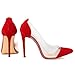 Loslandifen Womens Closed Toe High Heels Pointed Slender Stiletto Pumps