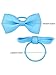 Bememo 50 Pieces Baby Girls Bow Elastic Ties Ponytail Holders Tiny Soft Rubber Bands for Baby Kids (1.8 inch)