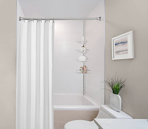 Corner Tension Adjustable Bathroom Storage Shower Caddy, Chrome, by AMG