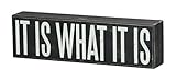 Primitives by Kathy Wood Box Sign, 10.5-Inch by 3-Inch, What it is