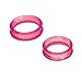 Heritage Rubber Finger Rings for Grooming Shears, Red