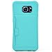 ZVE Shock-Absorption Ultra Slim Protective Leather Wallet Cover with Credit Card ID Holders for Samsung Galaxy S6 (Mint Green)