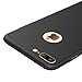 YIHAILU iPhone 7 Plus Case Smoothly Shield Skin Shockproof Ultra Thin Slim Full Body Protective Scratch Resistant iPhone7 Plus Cover (Silky Black)