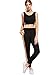 Romwe Women's Casual Athletic Rainbow Stripe Sweatpants Yoga Elastic Mid Waist Jogger Track Pants
