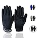 FINGER TEN Horse Riding Gloves Equestrian Women Kids for Girls Boys Mesh Breathable Lightweight Color Pack, Comfortable Grip for Summer (Kids-Black, Medium)