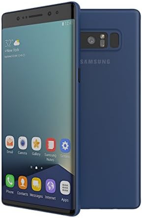 Samsung Galaxy Note 8 Case,0.35mm Ultra Thin Perfect Fit Thinnest Hard Protecor Case Back Cover (blue)