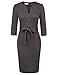 GRACE KARIN Women Knee Length Workwear Sheath Dress M Dark Grey