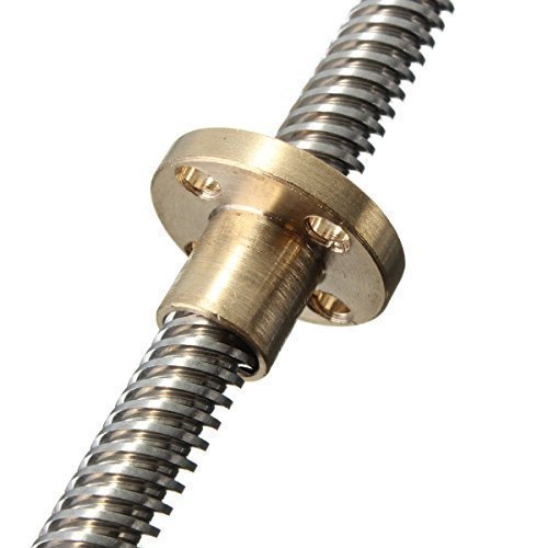 Drillpro 400mm 8mm Lead Screw ACME Lead Screw and Nut for 3D Printer Z Axis