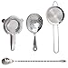TheBarsentials Cocktail Strainer Set Stainless Steel Bar Tools with Stirring Spoon - Hawthorne, Julep, & Fine-Mesh Sifter for Drinks