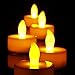 Victsing 24 Pack LED Tea Lights - Warm Yellow Battery Operated flameless candles Realistic Unscented LED Candles - For Parties,Votives, Tealight Holders, Diwali, Halloween, Christmas Decoration