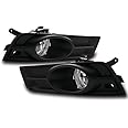 ZMAUTOPARTS Front Bumper Driving Chrome Fog Lights w/Black Bezels Compatible with 2009-2014 Chevy Cruze