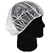 Disposable Bouffant Caps Hair Net, Spun-Bonded Polypropylene, Non-Woven, Medical, Labs, Nurse, Tattoo, Food Service, Health, Hospital, White, sold by case (500 Pieces)