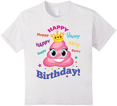 unisex-child Birthday Girls Pink Emoji Birthday Shirt Birthday June 10 White