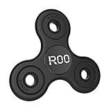 Fidget Spinner,ROOROO Tri-Spinner Fidget Focus Toy Stress Reducer for Kids and Adult Easy Flick and Spin with single/both Hands Toys Perfect For ADHD, Anxiety, Autism (Black)