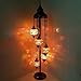 LaModaHome Turkish Moroccan Tiffany Style Glass Mosaic Floor Lamp Night Light - MC19 X 5 Bulb Floor Lamp