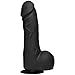 KINK By Doc Johnson The Perfect Cock - 7.5 Inch - Dual Density ULTRASKYN - Removable Vac-U-Lock Suction Cup Base - F-Machine and Harness Compatible - Dildo - Black