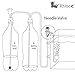 Rhinox Copper Needle Valve - Necessary for Accurate CO2 Regulation in Solenoid Fish Tanks - Easy to Install - C02 Adjustment Valve - Used CO2 Diffuser Set