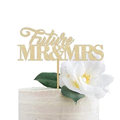 Buy Ct084 Jack And Jill Wedding Shower Cake Topper Engagement Party Decorations Future Mr Mrs Gold Glitter Online In Turkey B08nr7sh15