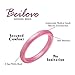 beilove Thin and Stackable Silicone Wedding Ring for Women,Singles,4 & 6 Packs,Black,Turquoise,White,Gold