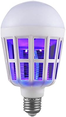Cinhent Mosquito Killer, New LED Anti-Mosquito Bulb 15W 1000LM 6500K Electronic Insect Fly Lure Kill Bulb, Indoors Housefly Attractant, 12 × 3.5 CM, 15 W Smart Household Repellant