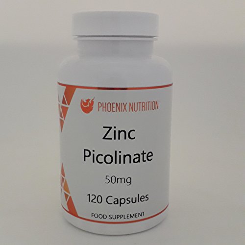 Zinc Picolinate | 50mg x 120 Capsules | Chelated for Improved Bioavailability
