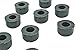 Renovators Supply Manufacturing Silicone Door Stopper Tip 5/8 in. Black Premium Silicone Door Stopper Tips 10 Replacement Caps