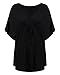 ZANZEA Women Sexy Loose V-Neck Batwing Sleeve Tunic Short Sleeve Tops Blouse
