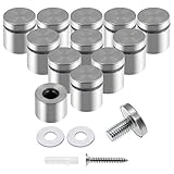 Luomorgo 12 Pcs 1" x 1" Stainless Steel Standoff