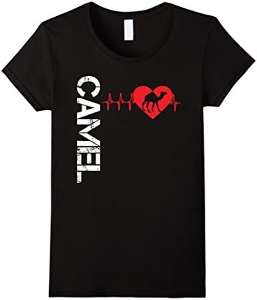 Womens Camel Shirt - Camel In My Heart T shirt XL Black