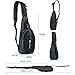 LC Prime Sling Bag Backpack Chest Shoulder Compact Fanny Sack Satchel Outdoor Bike nylon fabric black