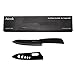 Aicok Ceramic Kitchen Knife with Non-Slip Handle and Protective Sheaths, 6-Inch, Black Blade