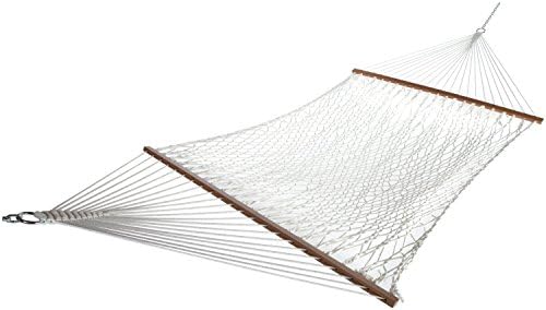 Full Season 11' Deluxe Beige Cotton Rope Hammock