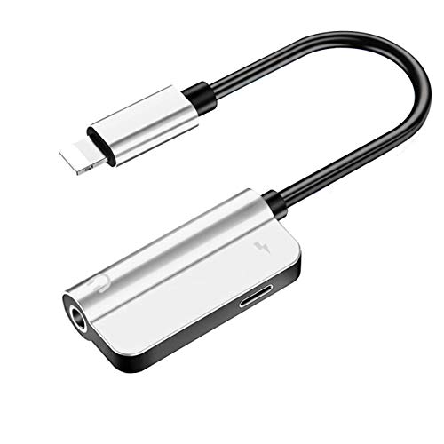 3.5 mm Jack Headphones Adapter Connector Earphone Adaptor for iPhone Xs/Xs Max/XR/ 8/8 Plus / 7/7 Plus for iPhone Aux 2 in 1 Accessories Splitter Adaptor Charger Cables & Audio Dongle All iOS Systems