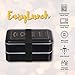 Japanese Insulated Containers Bento Box - All-In-One With Microwave Safe Leakproof Bento Lunch Box Stackable 2 Tier Lunch Box Containers with Utensils, Divider and Sealing Strap