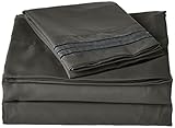 Elegant Comfort 1500 Thread Count Luxury Egyptian Quality Wrinkle and Fade Resistant 3-Piece Sheet Set, Twin/Twin X-Large, Gray