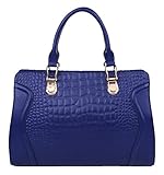 SAIERLONG Women's Cross Body Bag Handbag Tote Cow Leather - CROCO Crocodile Embossing