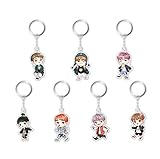 Bosunshine Cartoon Keychain Key Ring Hot Gift for Fans (BTS)