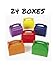 Bright Color Cardboard Treat Boxes Party Favors (24)