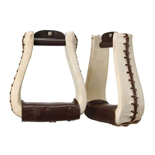 Tough-1 Rawhide Roper Stirrups