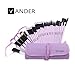 Vander Synthetic Kabuki Foundation Blending Makeup Brushes Kit with Bag - Purple