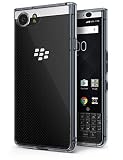 Ringke Fusion Compatible with BlackBerry KEYone Case Crystal Clear PC Back TPU Bumper Drop Protection, Shock Absorption Technology Raised Bezels Protective Cover - Smoke Black