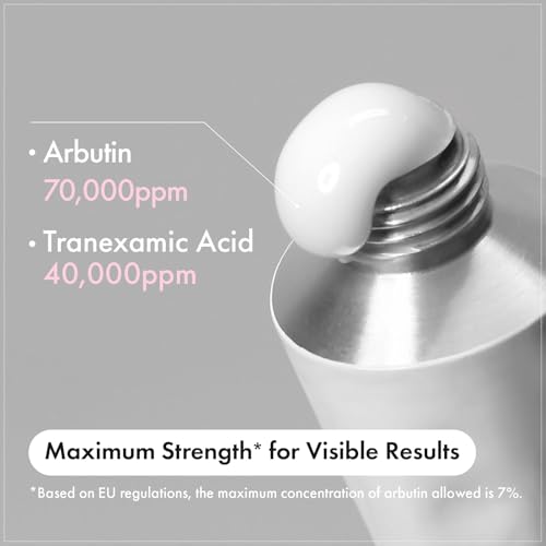 LBOYLOVE® Arbutin 7% + Tranexamic Acid 4% Cream, Skin Freckle Cream with 70,000ppm Arbutin, 40,000ppm TXA, Niacinamide & Glutathione for Dark Spots, Freckles, Blemishes and Pigmentation