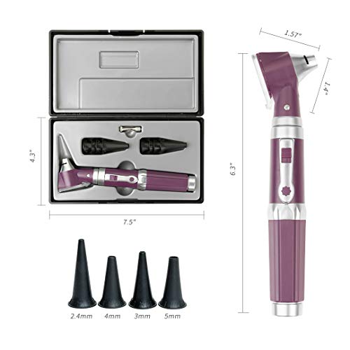 SCIAN Otoscope Kit 3X Magnification,8 Speculum Tips Size Ear Care