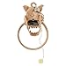 Halloween Haunters Animated Dog Skull Head Barking Front Door Knocker Prop Decoration - Evil Red Eyes Light Up As Dog Barks Viciously - Haunted House Graveyard Entryway Display