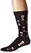 K. Bell Socks Men's Food and Drink Casual Novelty Crew Socks, Craft Beer (Black), Shoe Size: 6-12