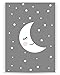 3x baby nursery decor wall prints - set 3 baby designs - moon, cloud, star, nursery art, nursery decor, baby kids room, wall art, 8x12, unframed