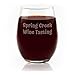 Personalized Stemless Wine Glass Engraved with Your Custom Text